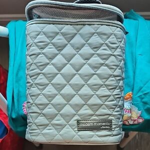 Quilted Baby Bag in Teal